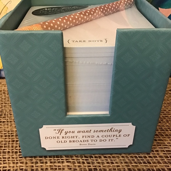 Madison Park Bette Davis quote note cube. NWT - Picture 4 of 6